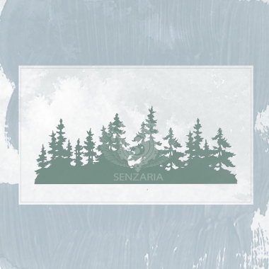 Набор трафаретов - Еловый лес